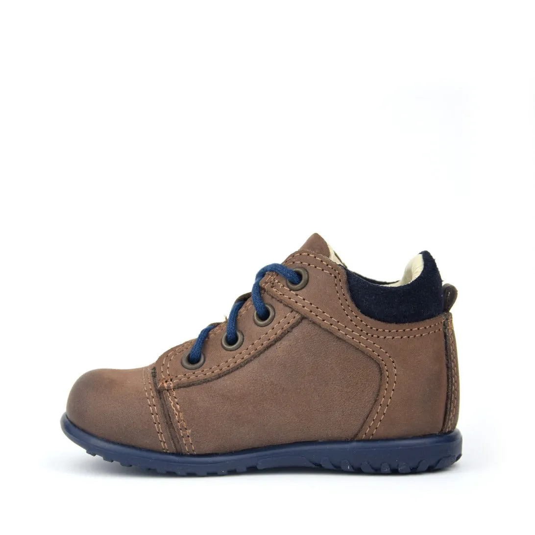 (2069-30M) Emel brown Lace Up Trainers