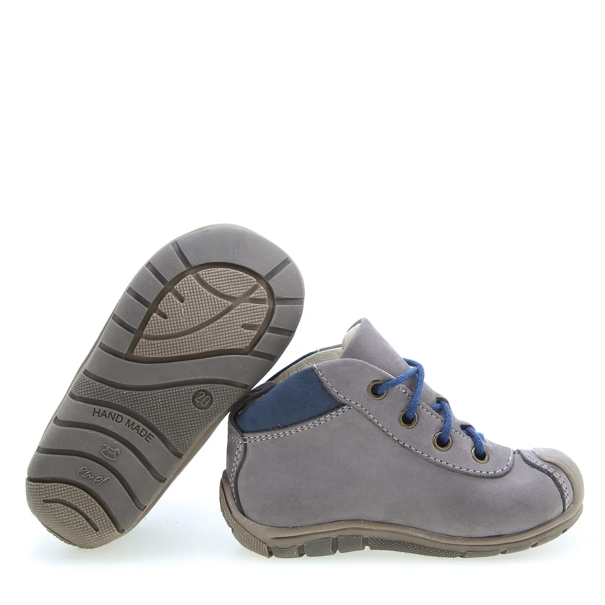 (2347-32) Emel lace up shoes with bumper grey