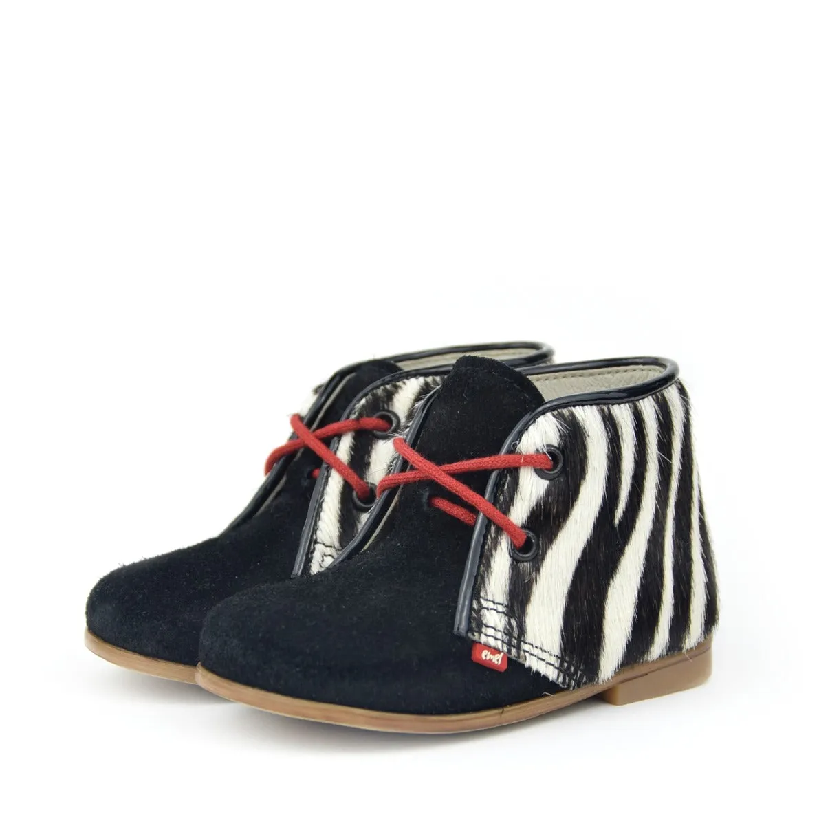 (2393A) Emel Zebra Lace Up Shoes