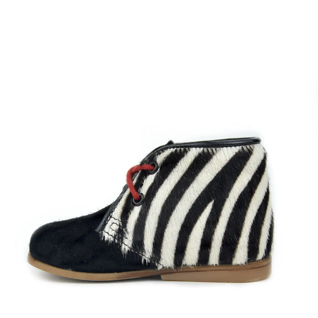 (2393A) Emel Zebra Lace Up Shoes