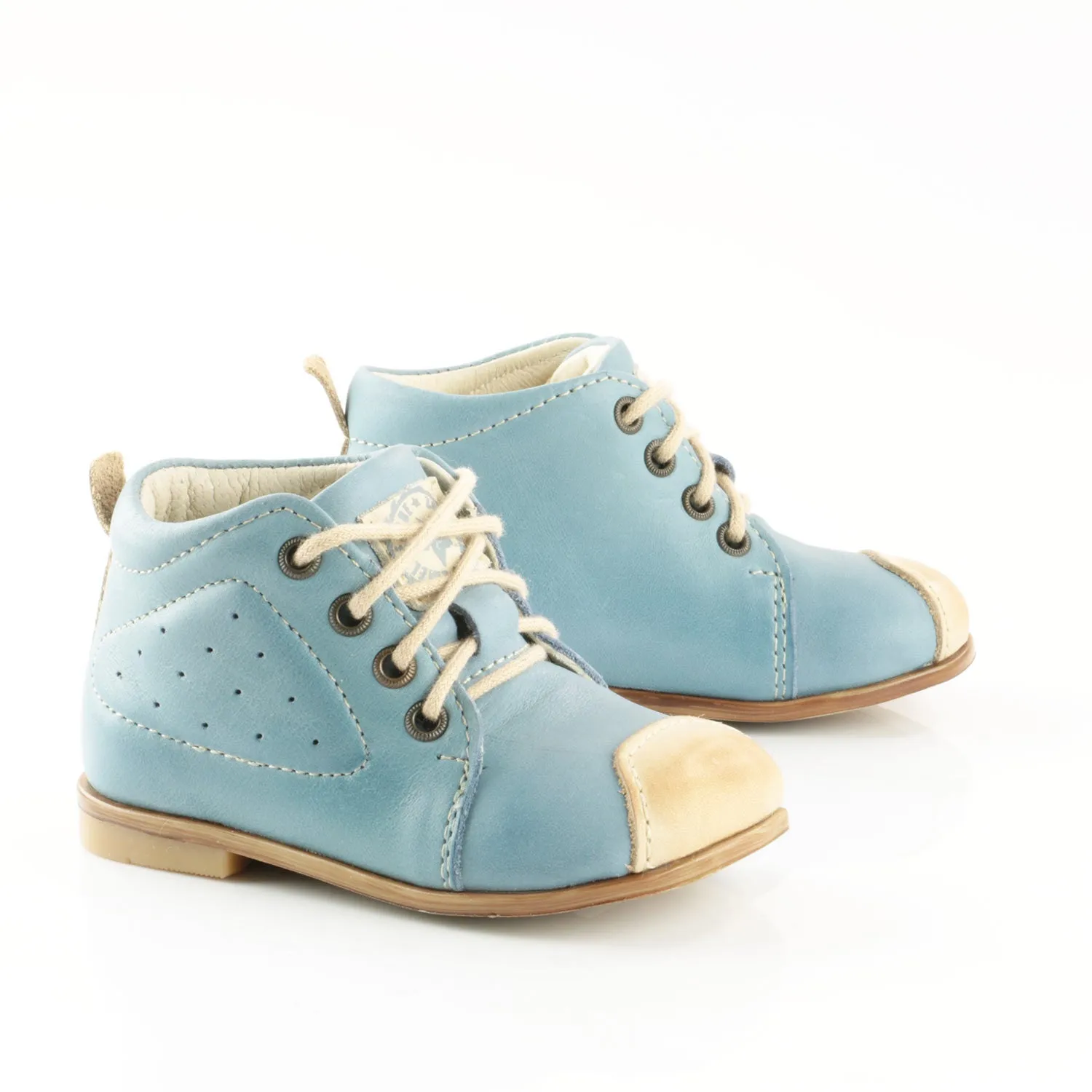 (2400-7) Emel Sky Blue Lace Up Classics