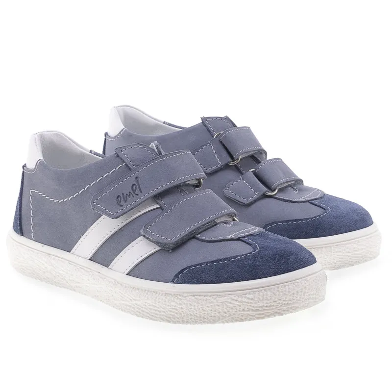 (2708-1) Low Velcro sneakers blue