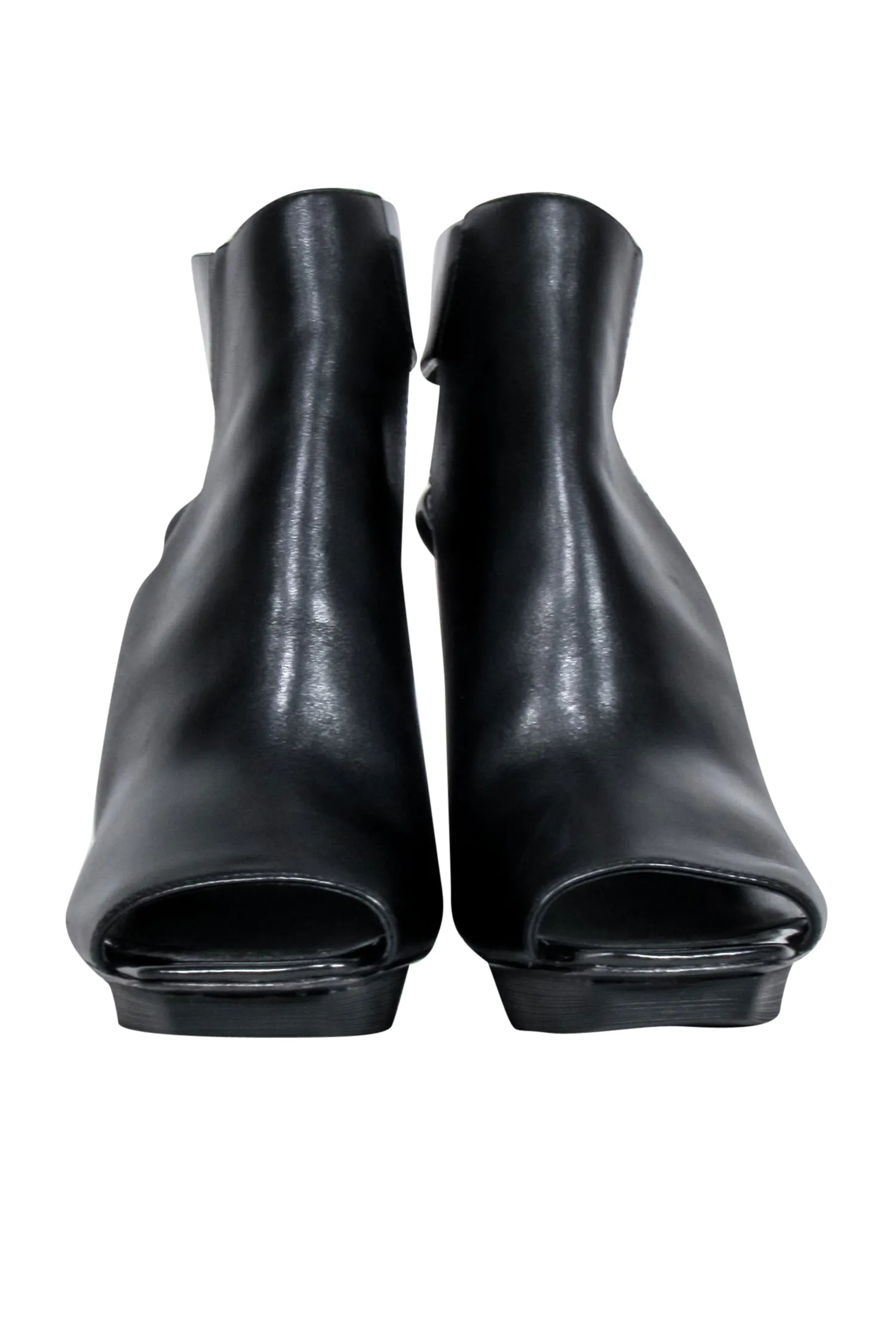 3.1 Phillip Lim - Black Open Toe Cutout Short Boots Sz 9