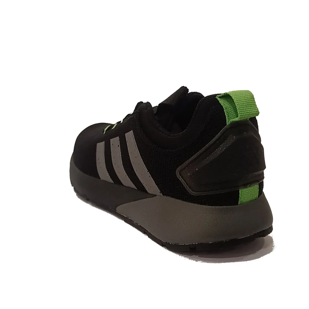 Adidas Men's Dashbomb Running Shoe (Core Black/Lucid Lime)