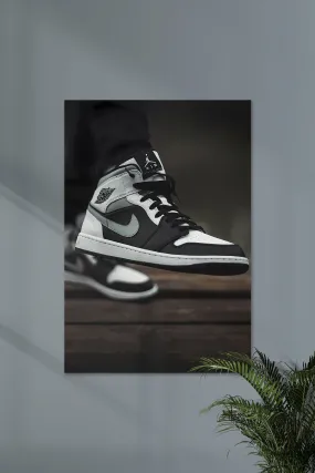 AIR JORDAN 1 HIGH OG SILVER TOE| RETRO # 15 | NIKE | Shoe Poster