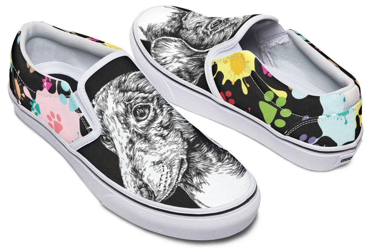 Artsy Dachshund Slip-On Shoes