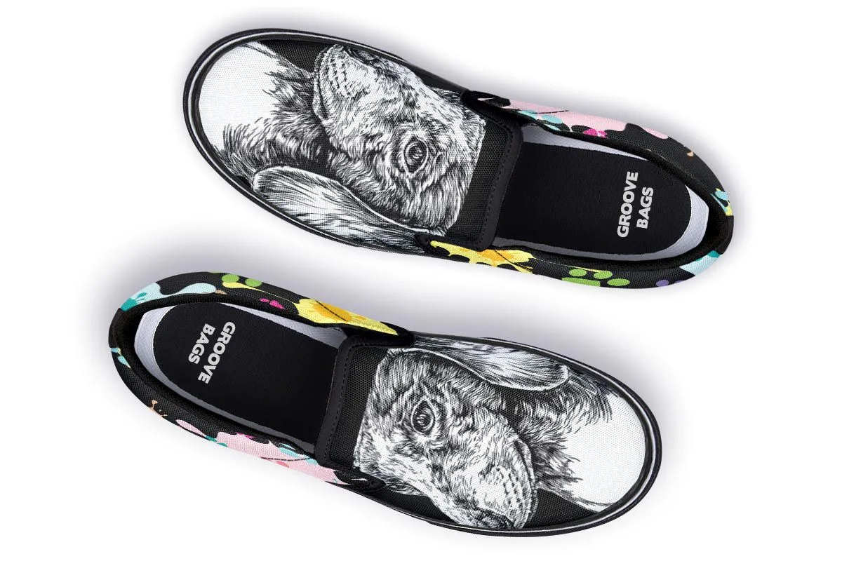 Artsy Dachshund Slip-On Shoes