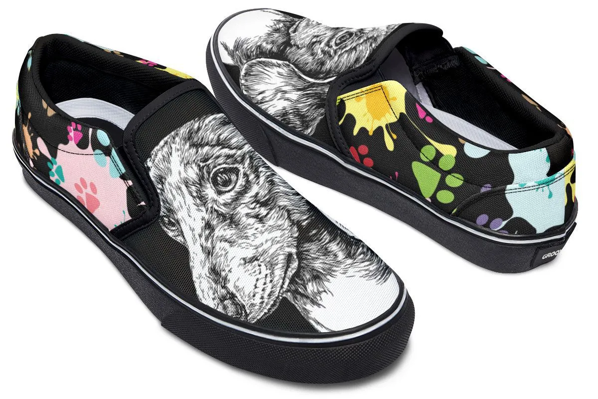 Artsy Dachshund Slip-On Shoes