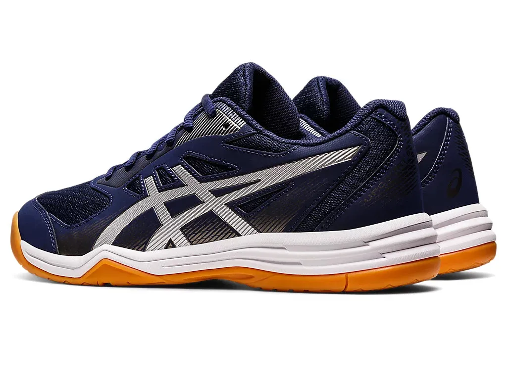 Asics Upcourt 5 Badminton Shoes - Peacoat/Pure Silver