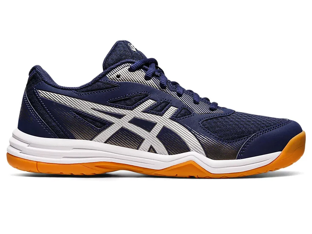 Asics Upcourt 5 Badminton Shoes - Peacoat/Pure Silver