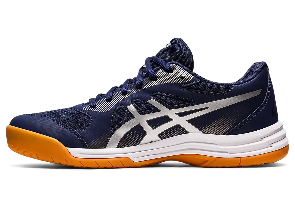 Asics Upcourt 5 Badminton Shoes - Peacoat/Pure Silver