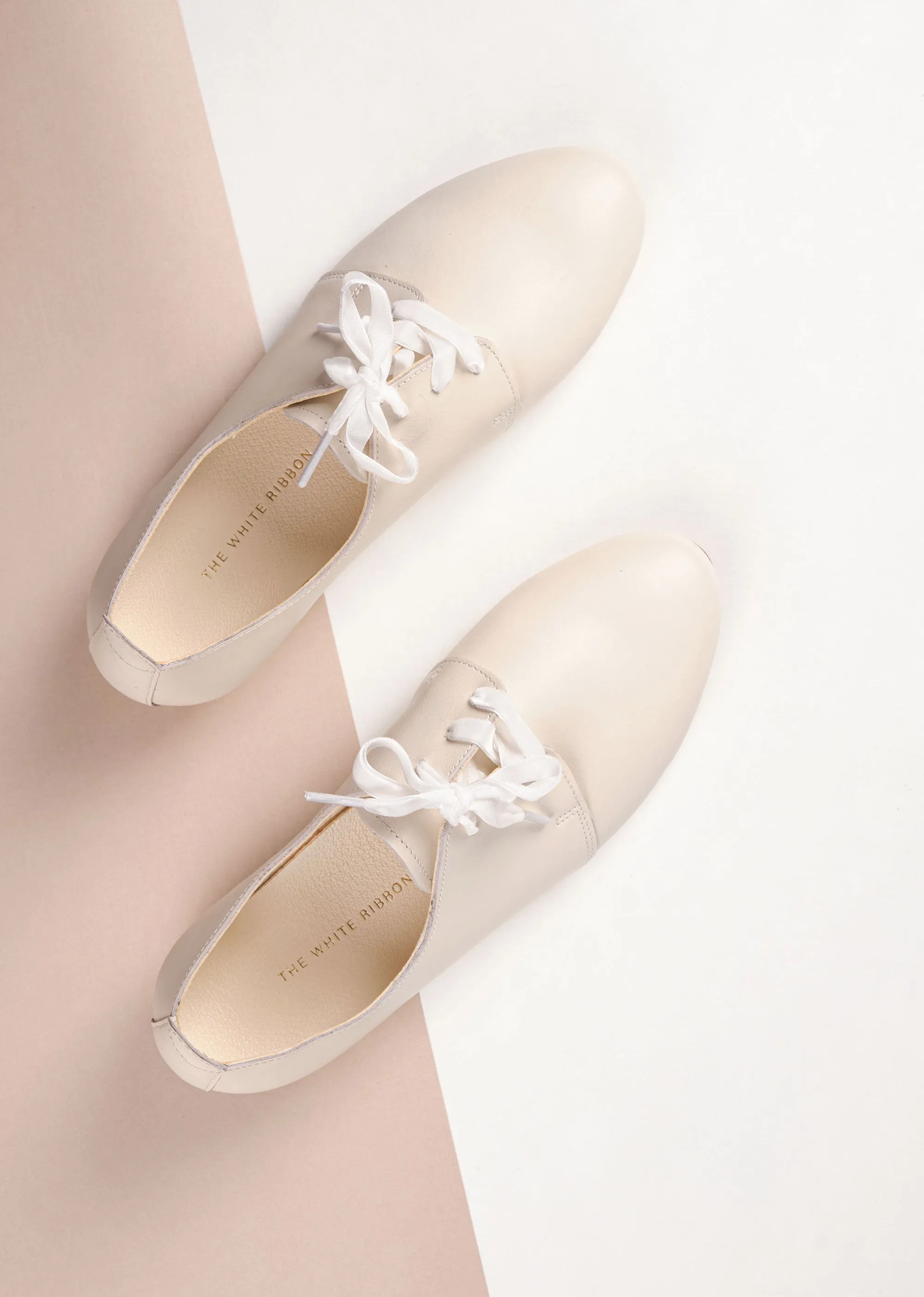 AVA Oxford Shoes - Light Ivory