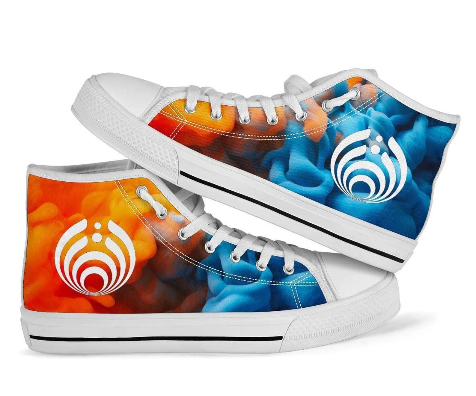 Bassnectar Fire & Ice High Top Shoes