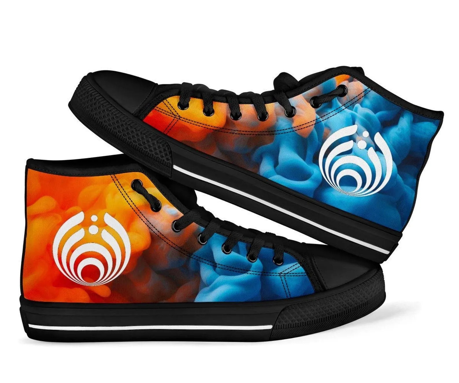 Bassnectar Fire & Ice High Top Shoes