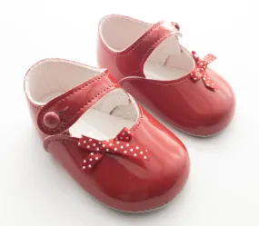 Baypods Girls Red Pram Shoes