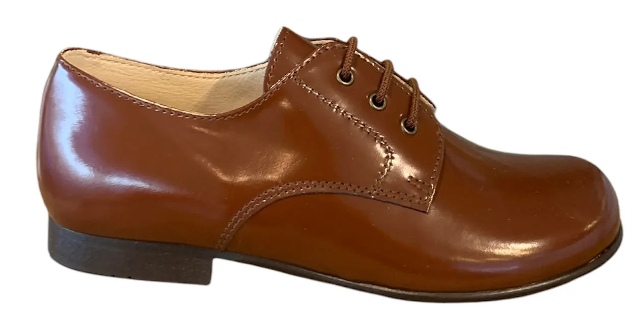 Beberlis Antik Kent Tan Leather Oxford Dress Shoes