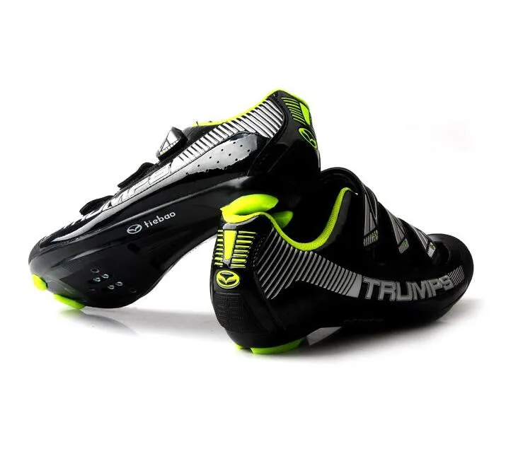 Black White Road Bike Racing Shoes