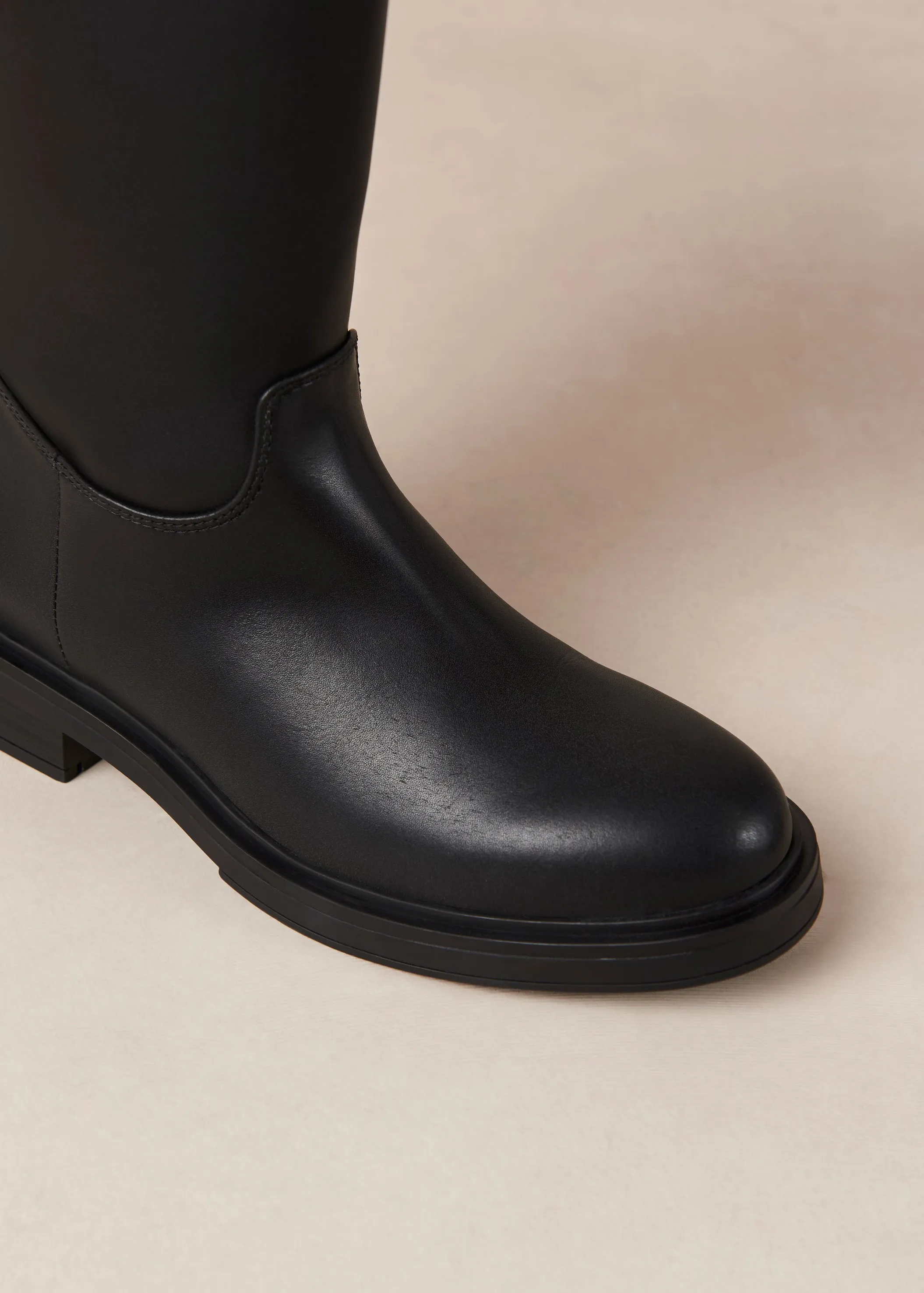 Carson Black Vegan Leather Boots