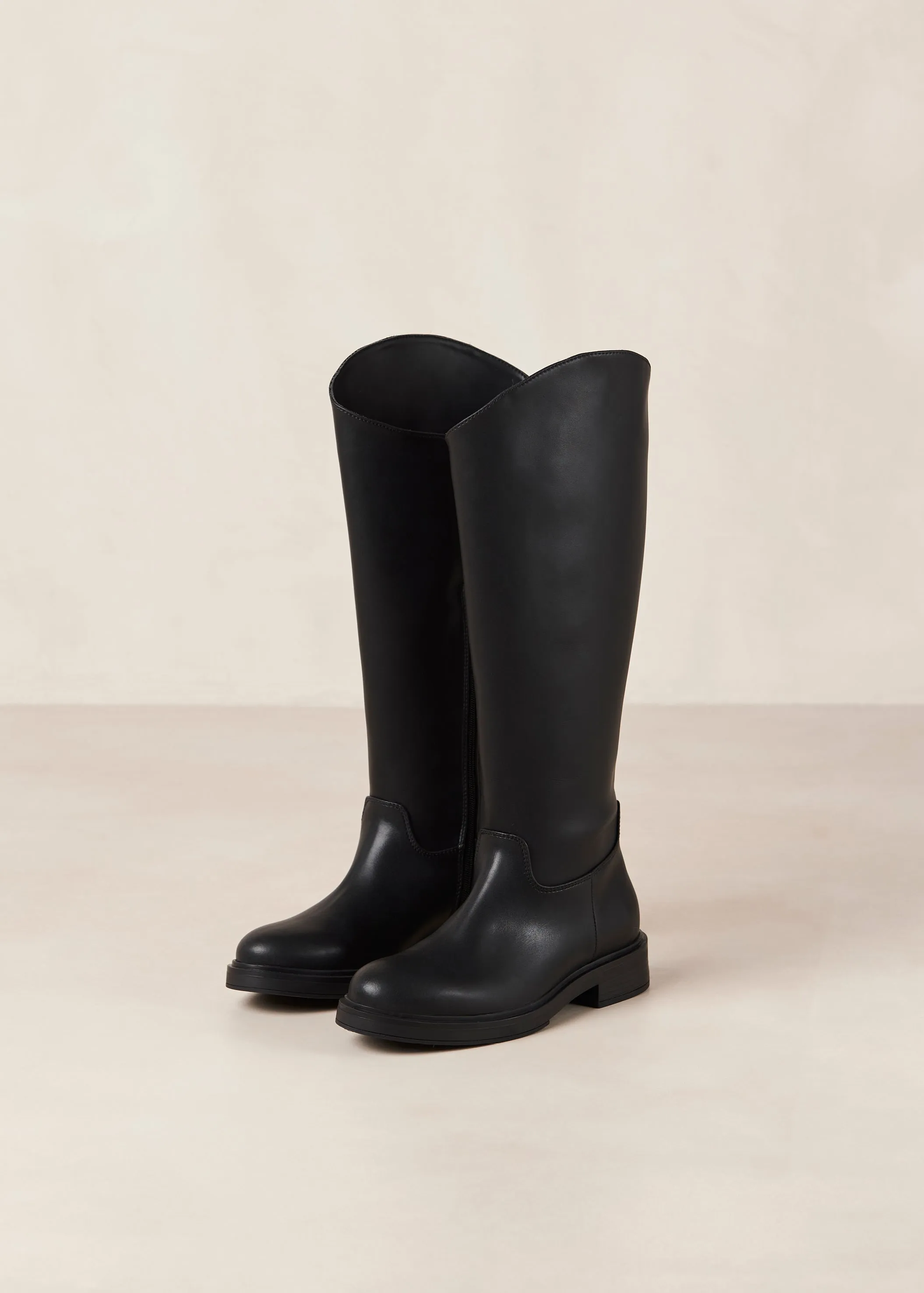 Carson Black Vegan Leather Boots