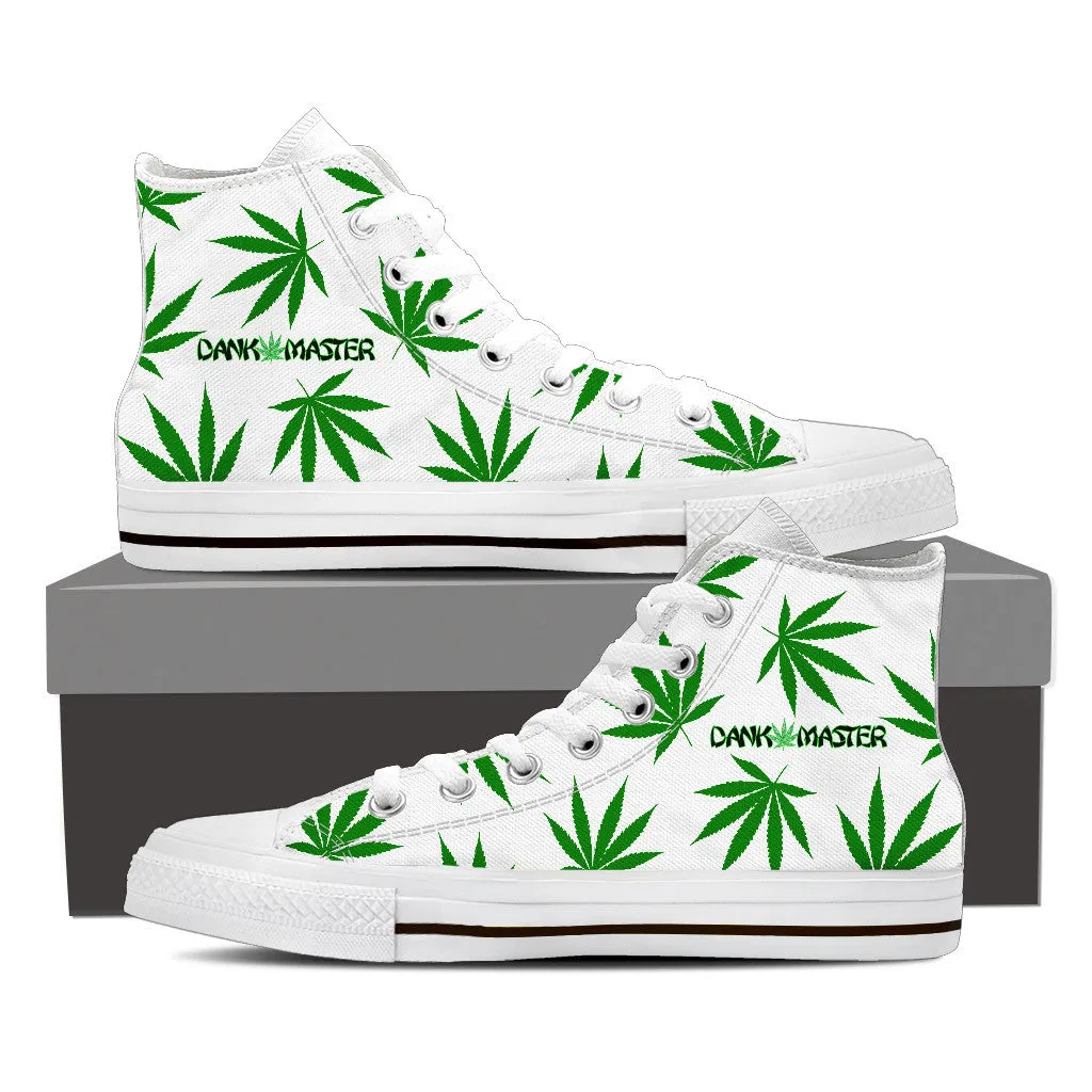 Dank Master Weed Leaf High Top Canvas Shoes