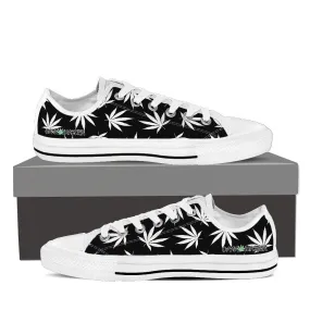 Dank Master Weed Low Top Canvas Shoes - Black [2 colors]