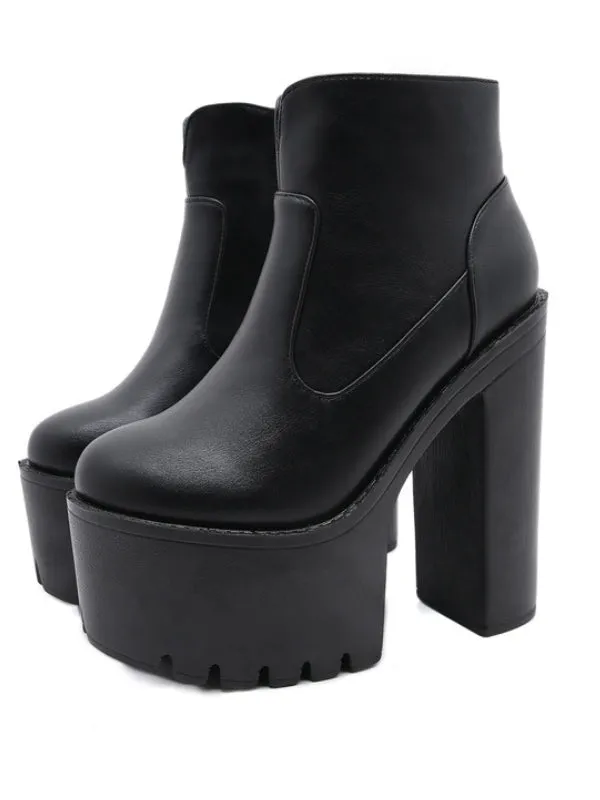 Dark Night High Heel Boots