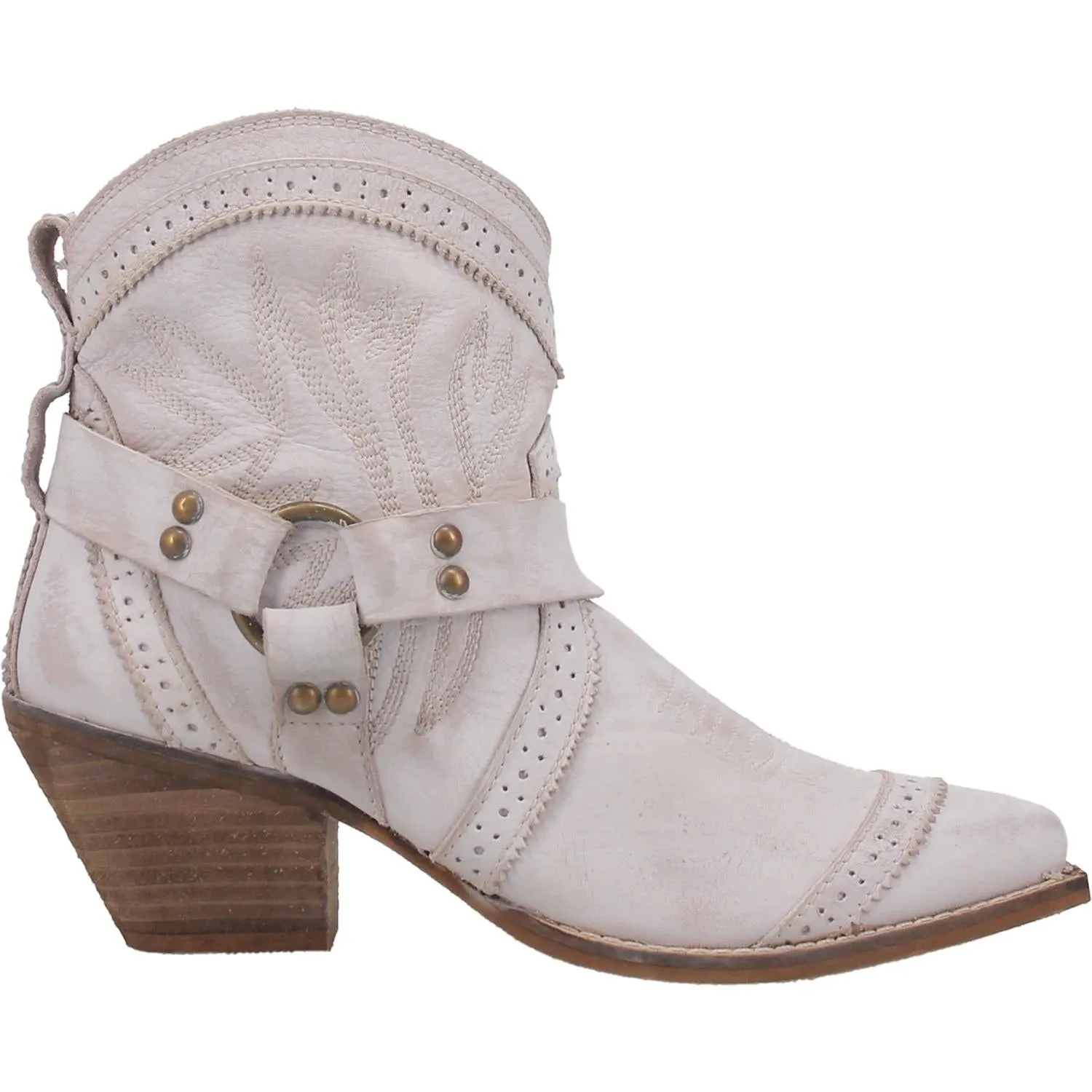 *DISCONTINUED* | Dingo | Gummy Bear Leather Cowboy Boots in Off White - Last Chance Size 9