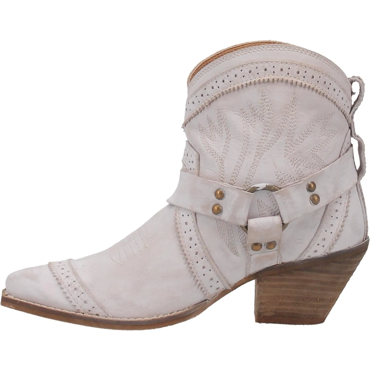 *DISCONTINUED* | Dingo | Gummy Bear Leather Cowboy Boots in Off White - Last Chance Size 9