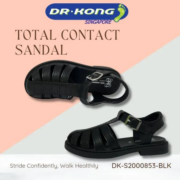 DR.KONG KIDS  TOTAL CONTACT SANDALS DK-S2000853-BLK(RP : $129)