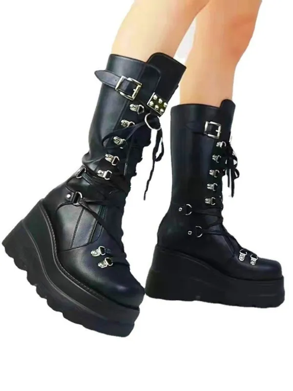 Gehenna Wedge Boots