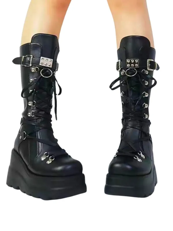 Gehenna Wedge Boots