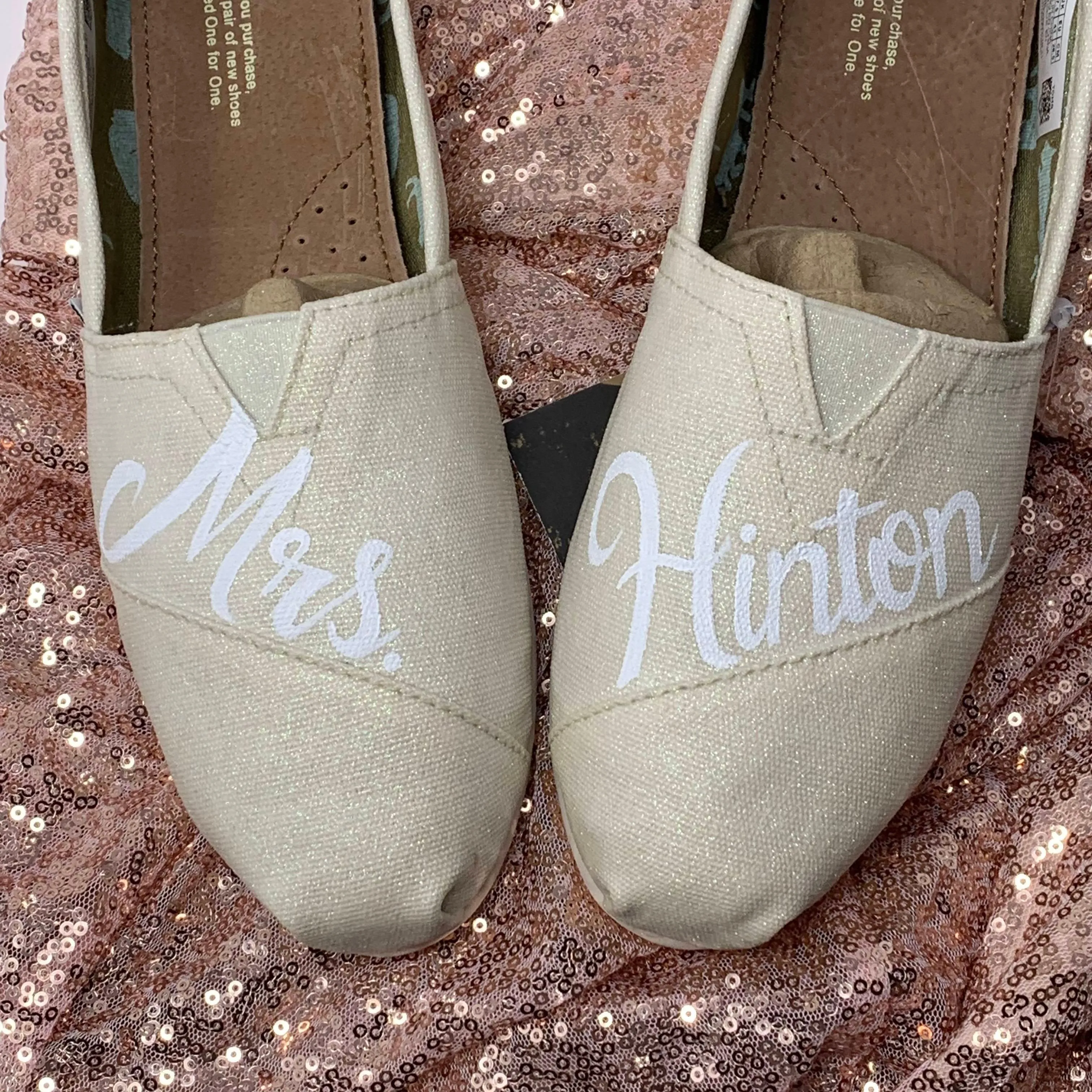 Ivory Mrs. Wedding Shoes