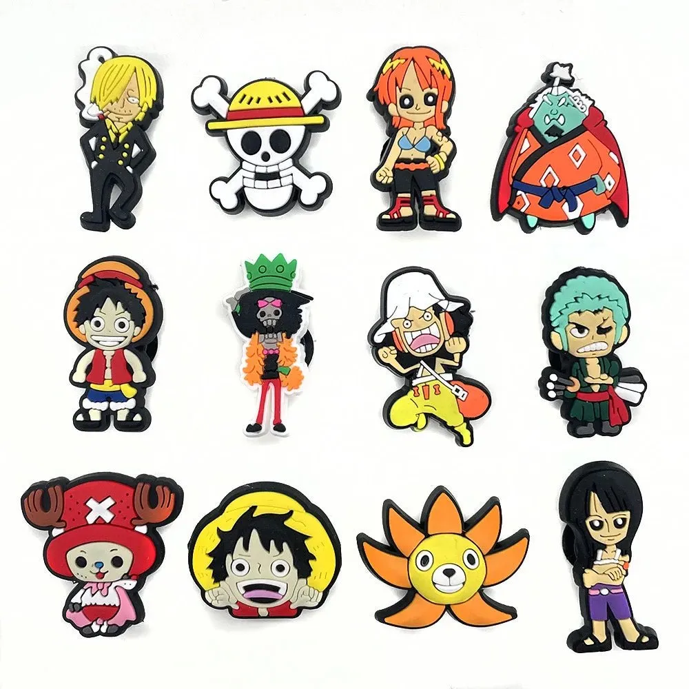 Japanese Anime One Piece Shoe Charms Cartoon Shoe accessories