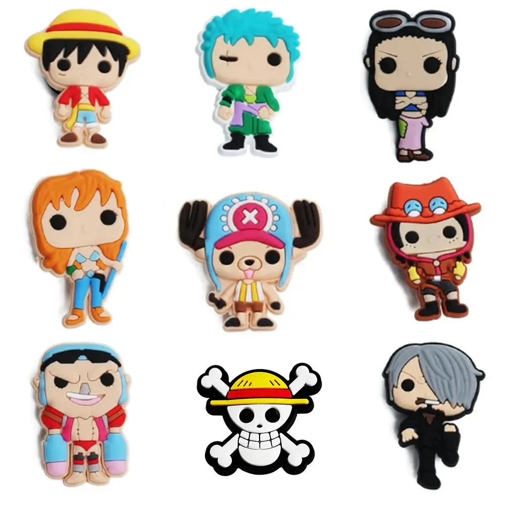 Japanese Anime One Piece Shoe Charms Cartoon Shoe accessories