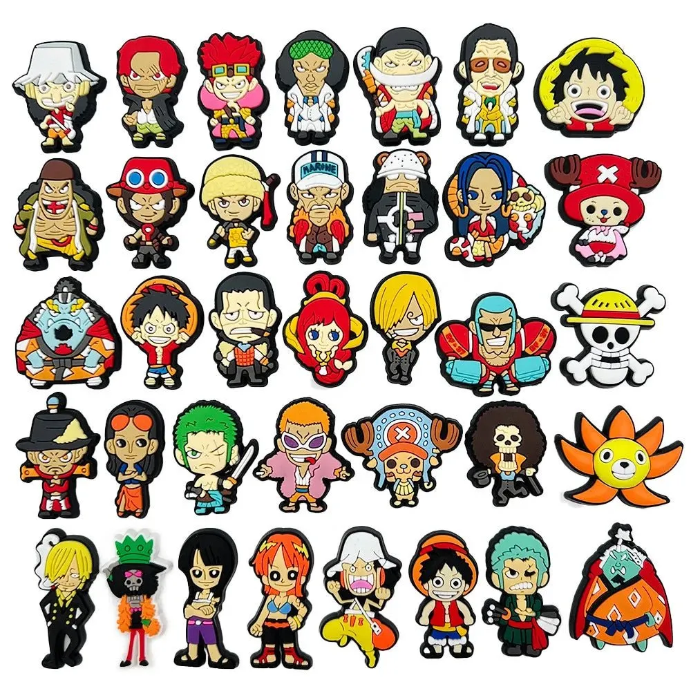 Japanese Anime One Piece Shoe Charms Cartoon Shoe accessories