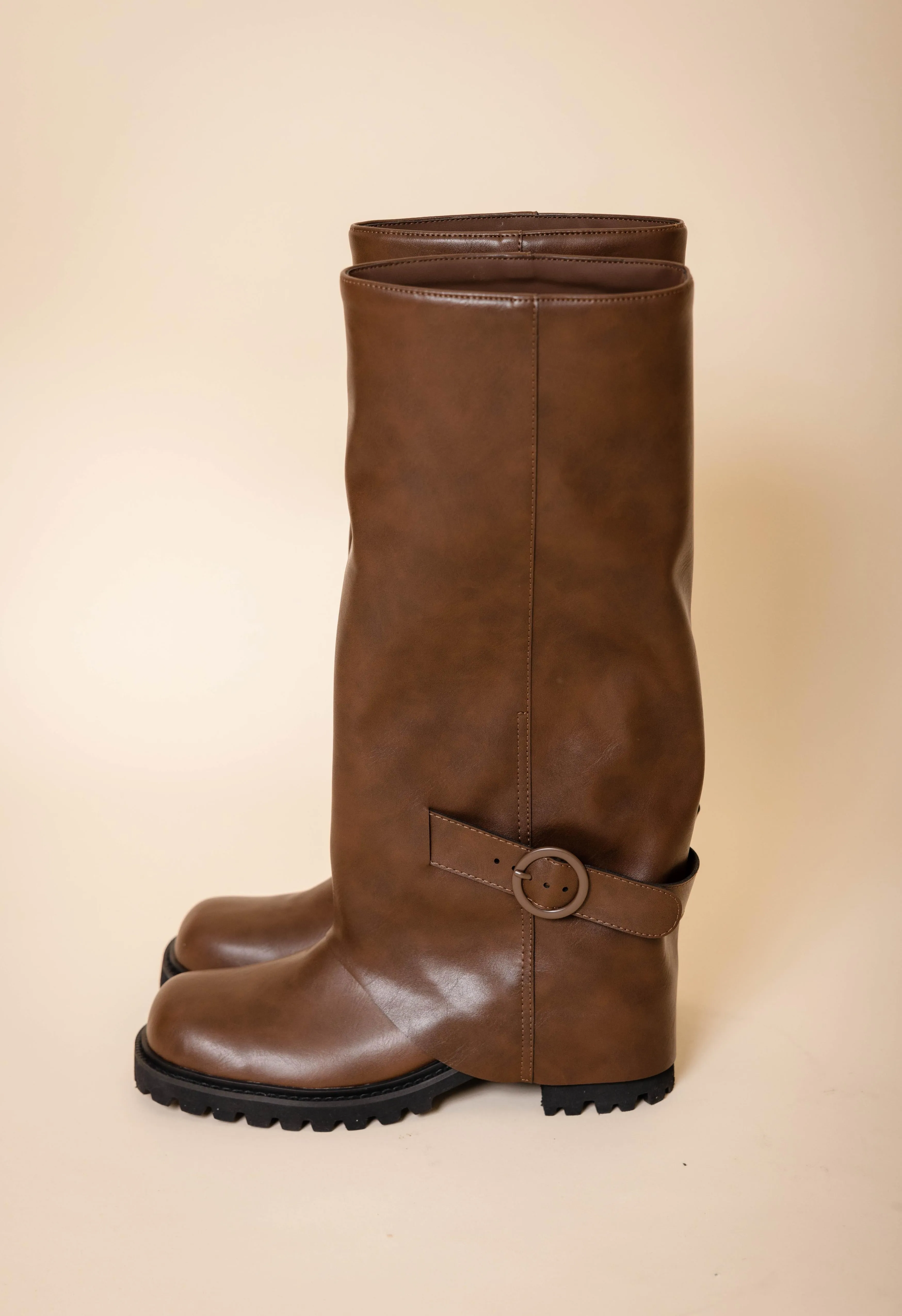 Joey Motorcycle Boot In Brown