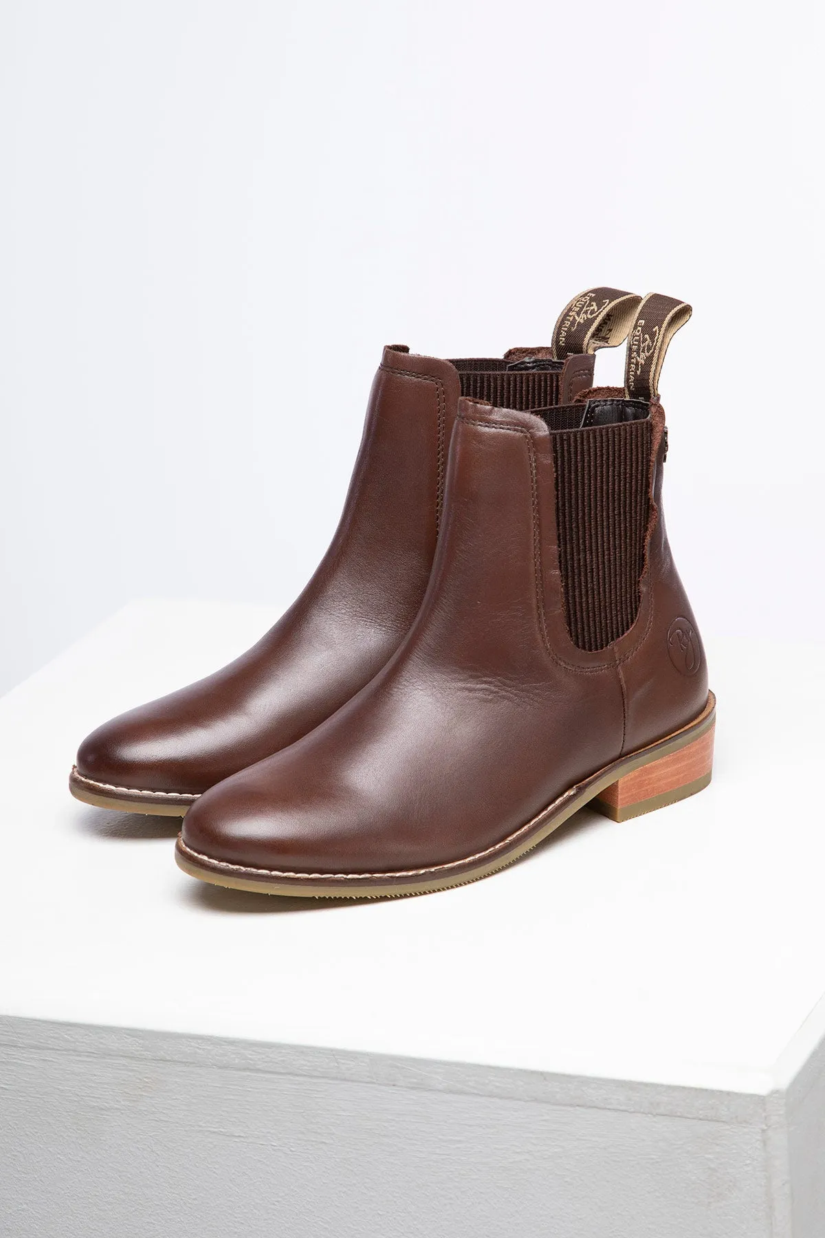 Ladies Heeled Leather Chelsea Boots - Rievaulx