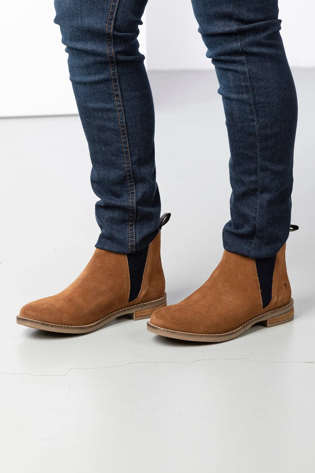 Ladies Suede Chelsea Boots - Kirby III