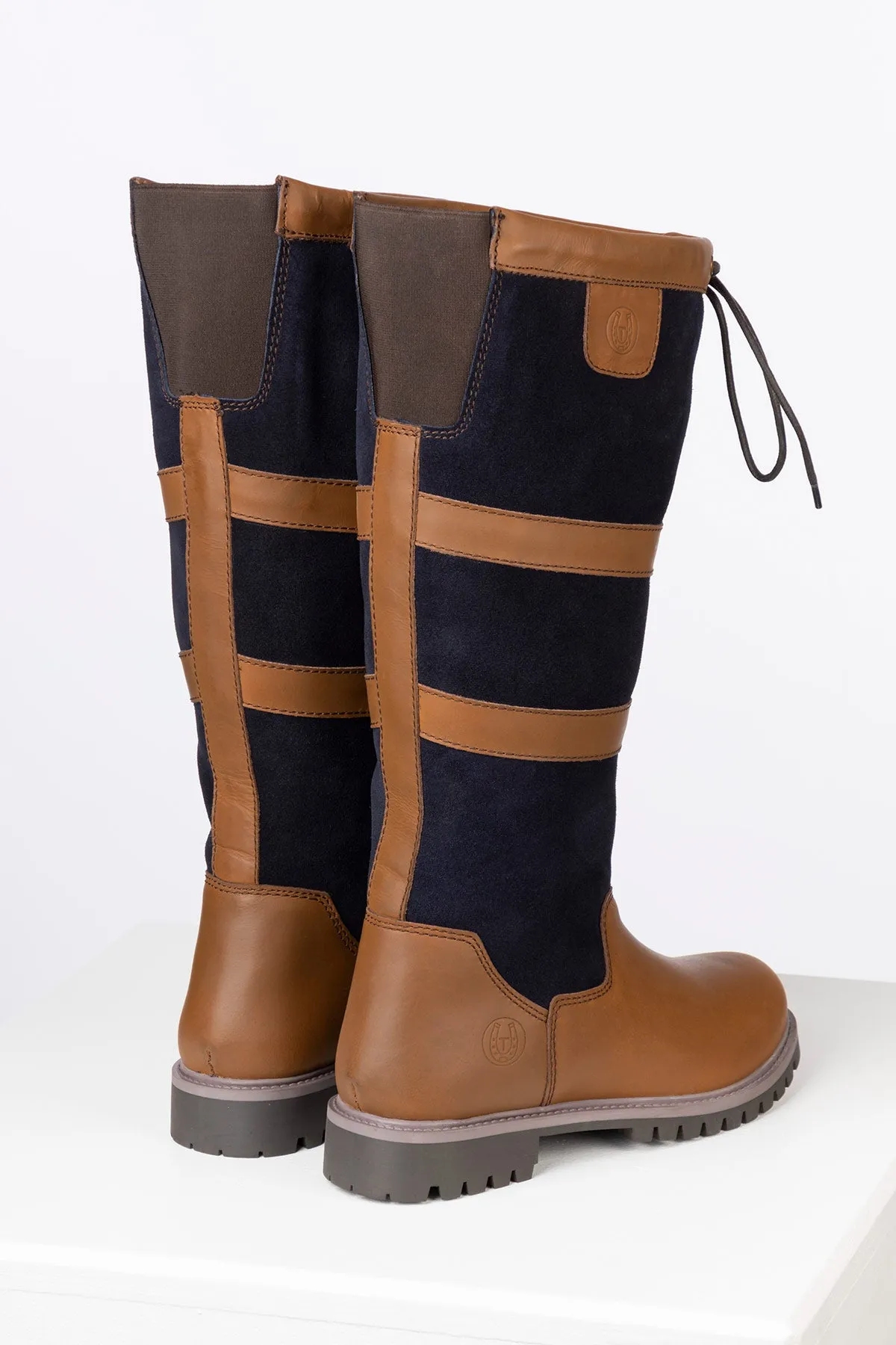 Ladies Wide Fit Tall Leather Boots - Tullymore