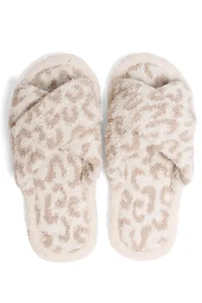 Leopard Criss-Cross Slippers