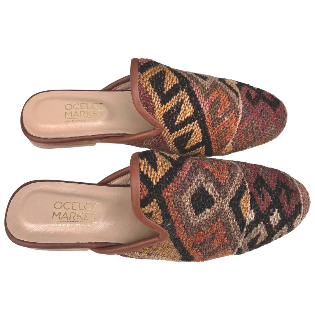 Men's Turkish Kilim Mule Tans