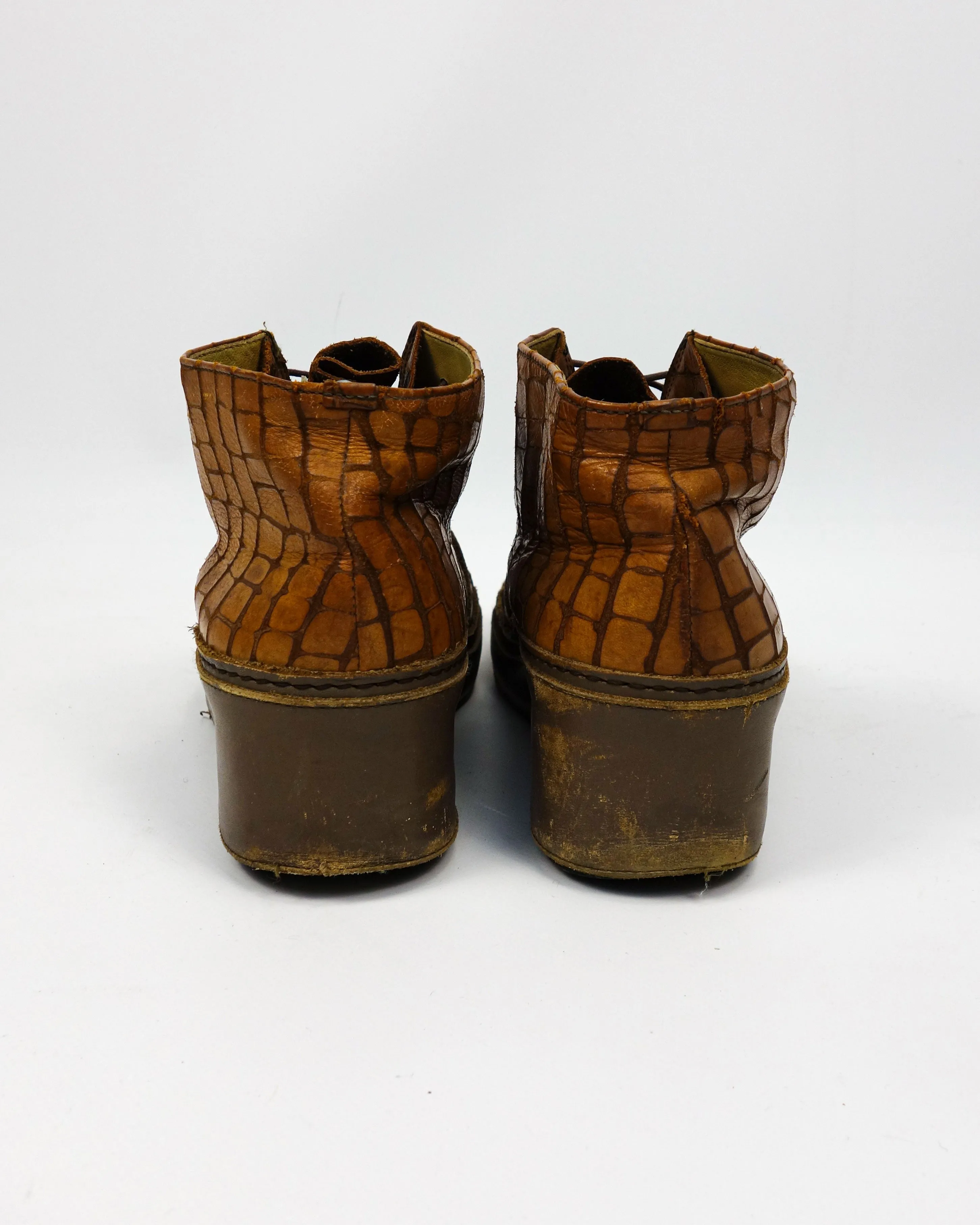 Mihara Yasuhiro Textured Leather Shoes 1990's