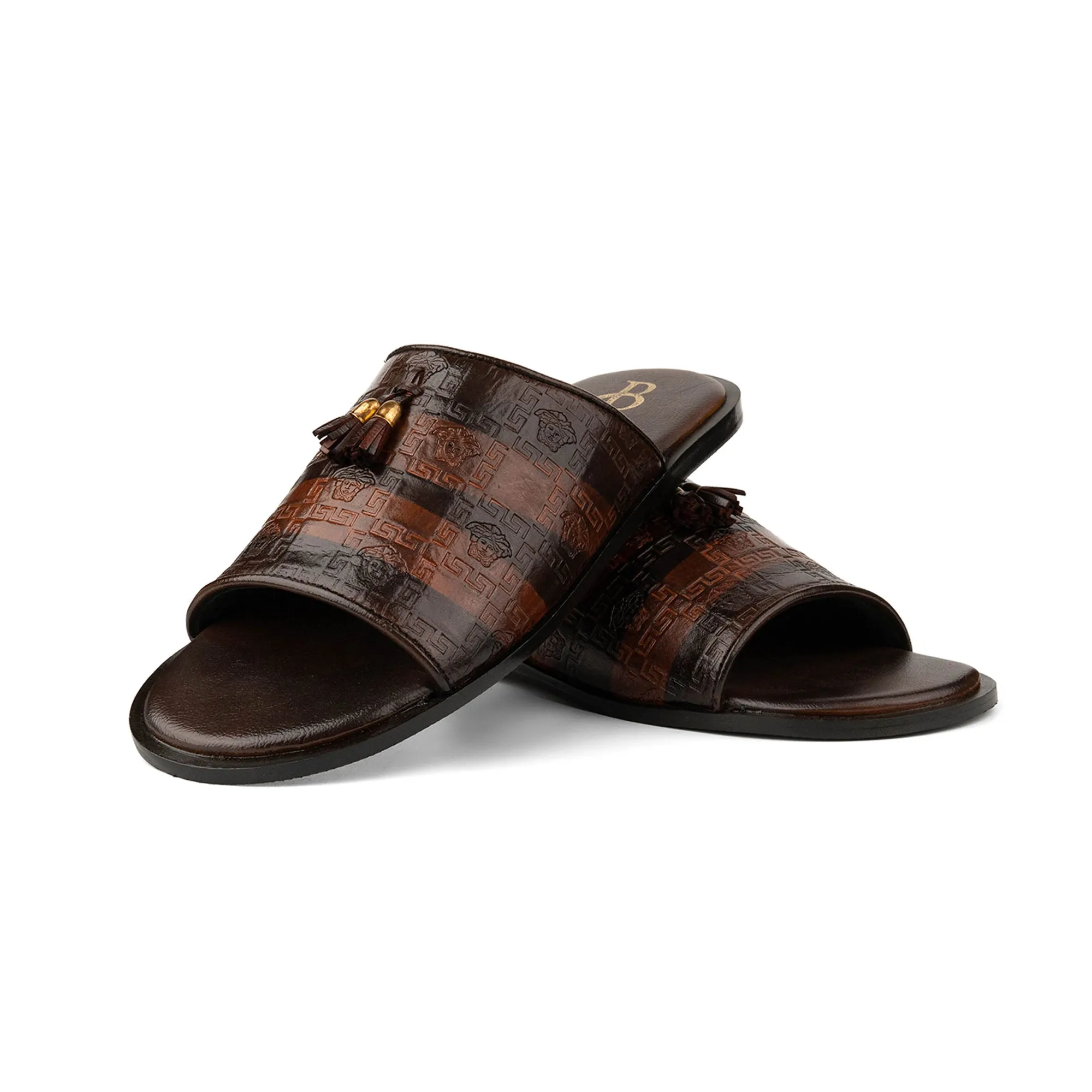 Twin Tussle Premium Leather Slippers