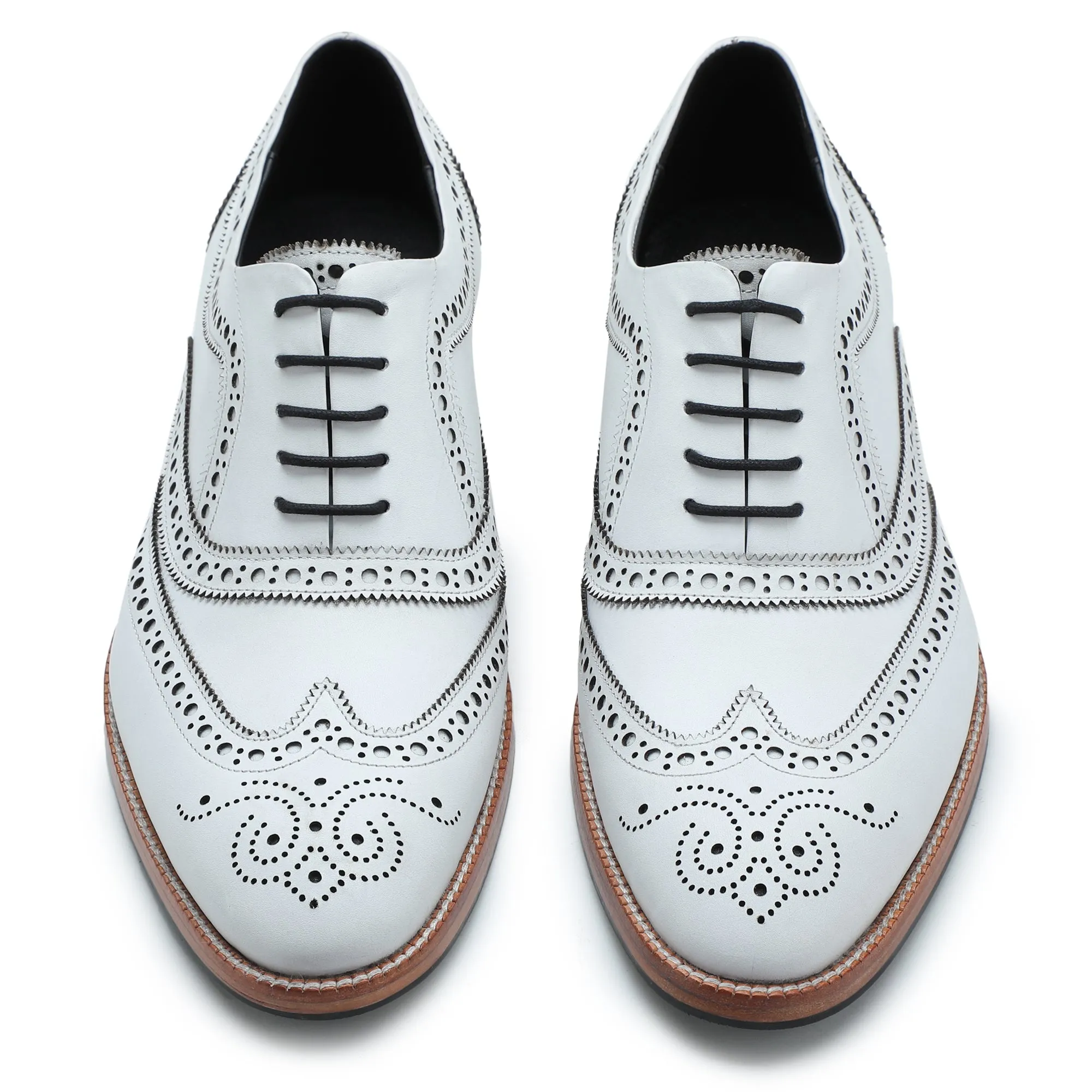 Wingtip Brogue Oxford- White