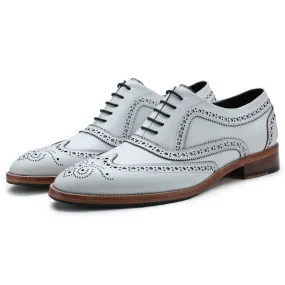 Wingtip Brogue Oxford- White