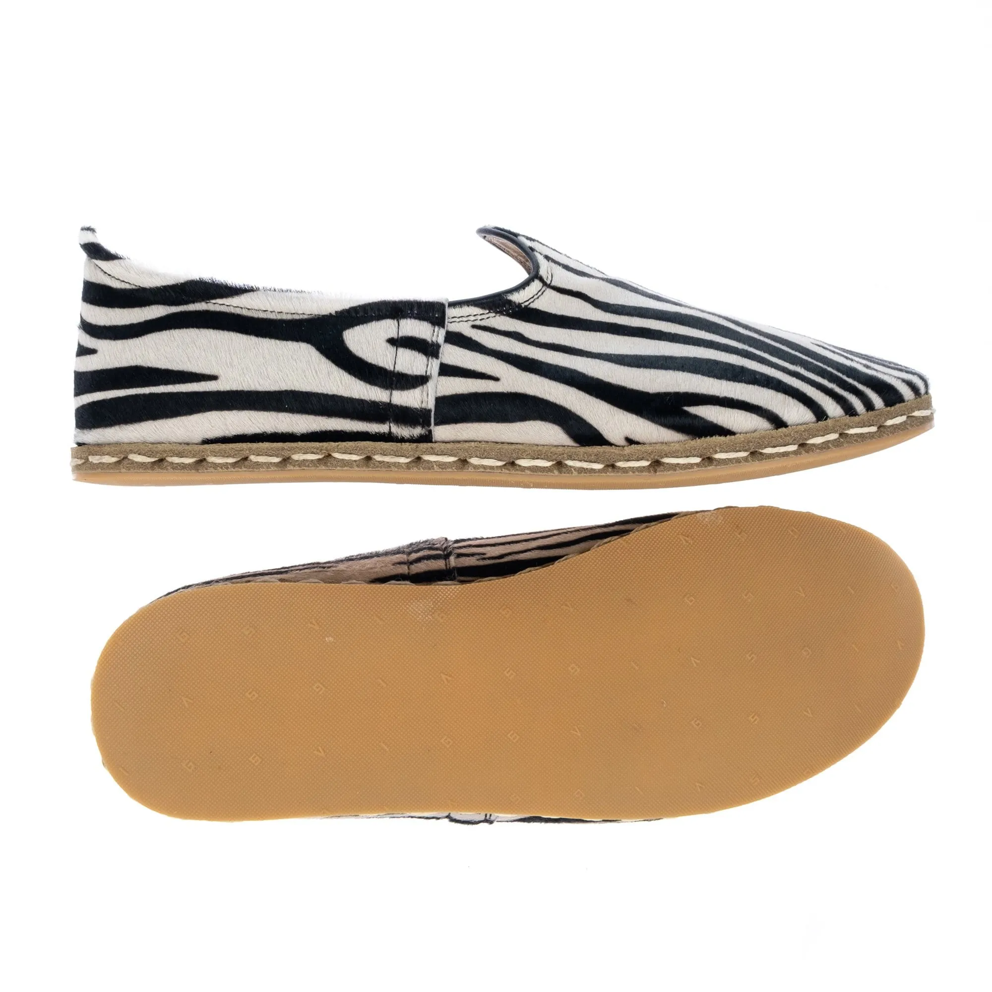 Women's Zebra Slip On Shoes