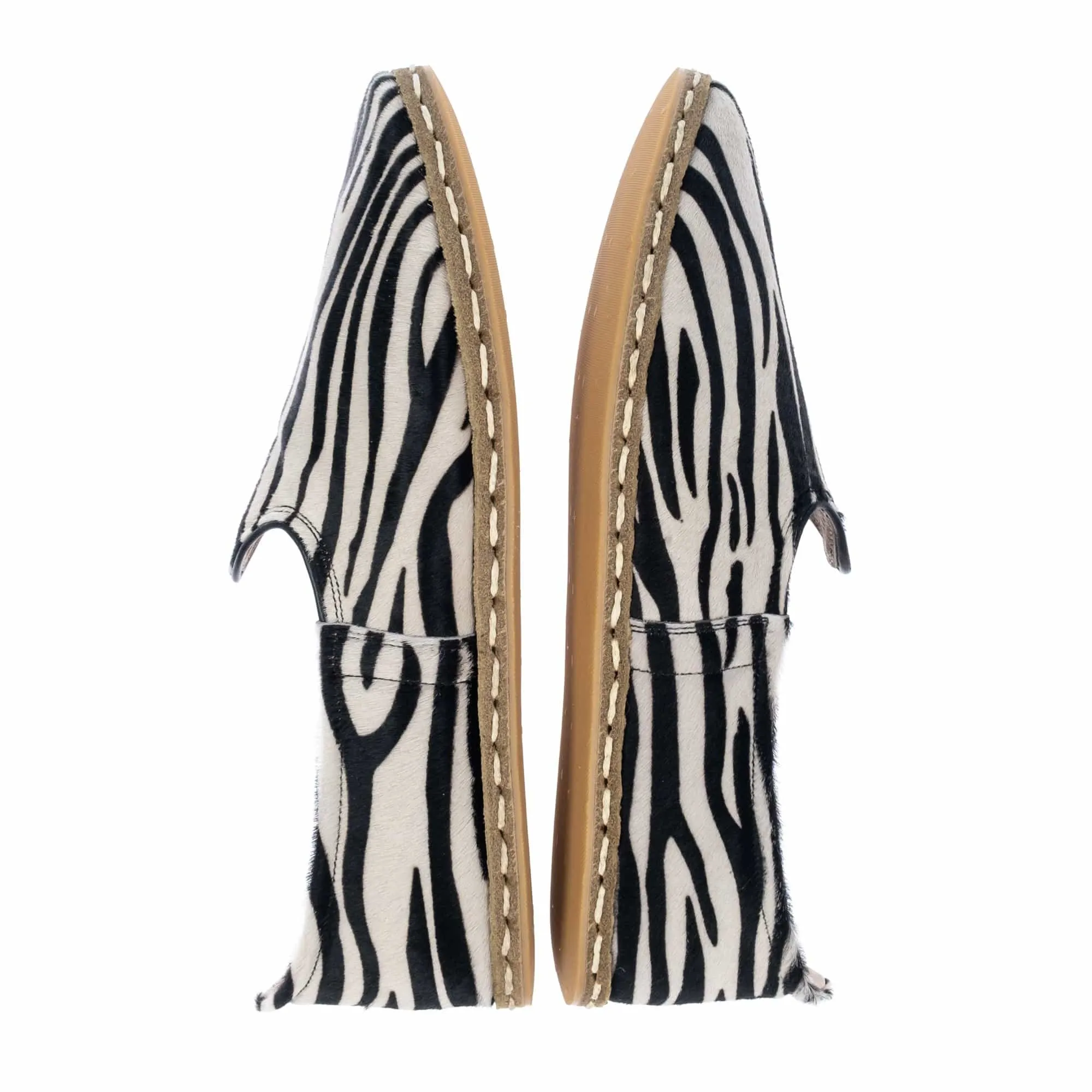 Women's Zebra Slip On Shoes