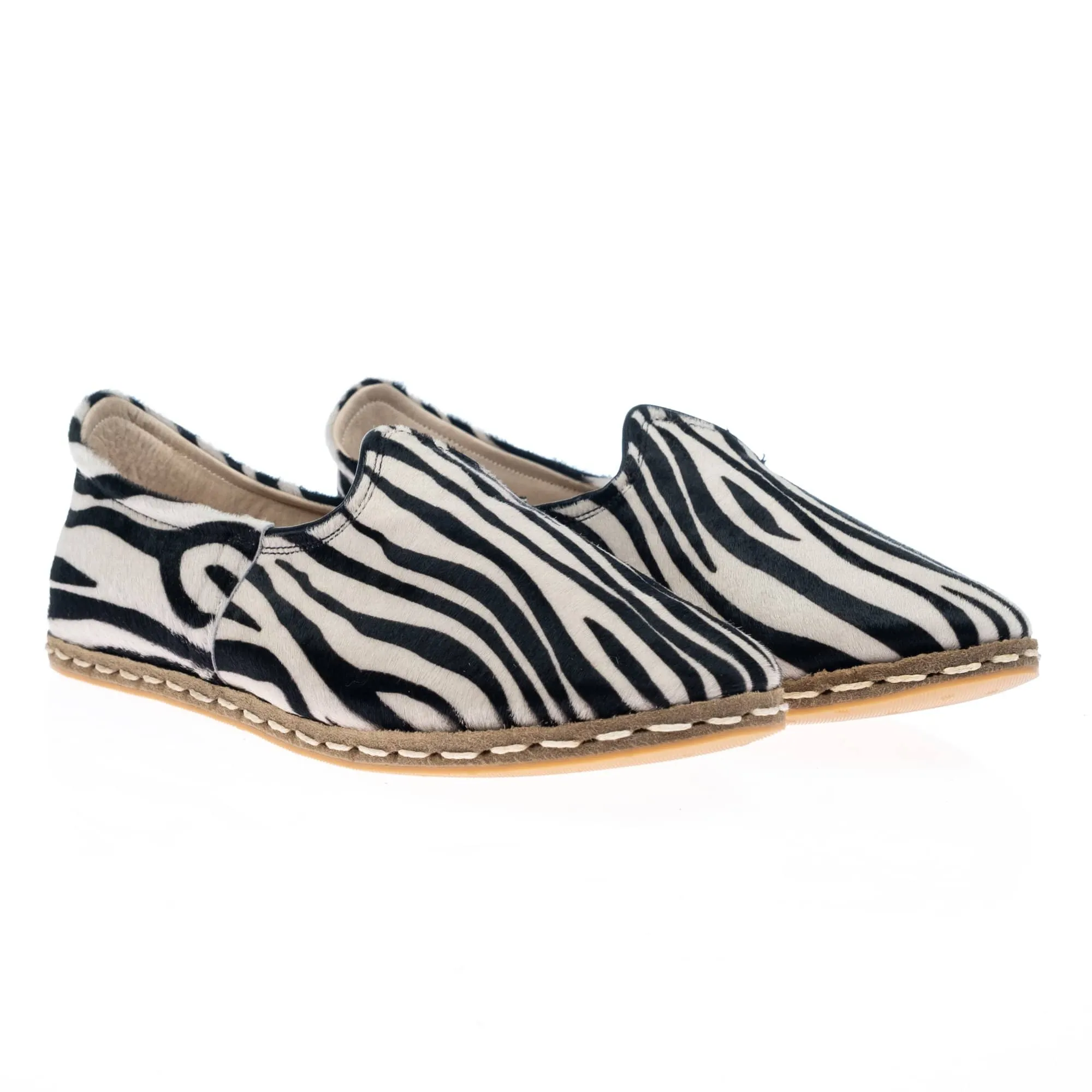 Women's Zebra Slip On Shoes