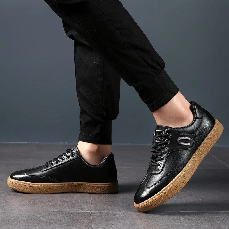 Xituodai  Spring Autumn New Men Shoes Fashion Casual Skateboard Shoes Men Leather Walking Work Oxfords Business Hip Hop Mens Sneakers